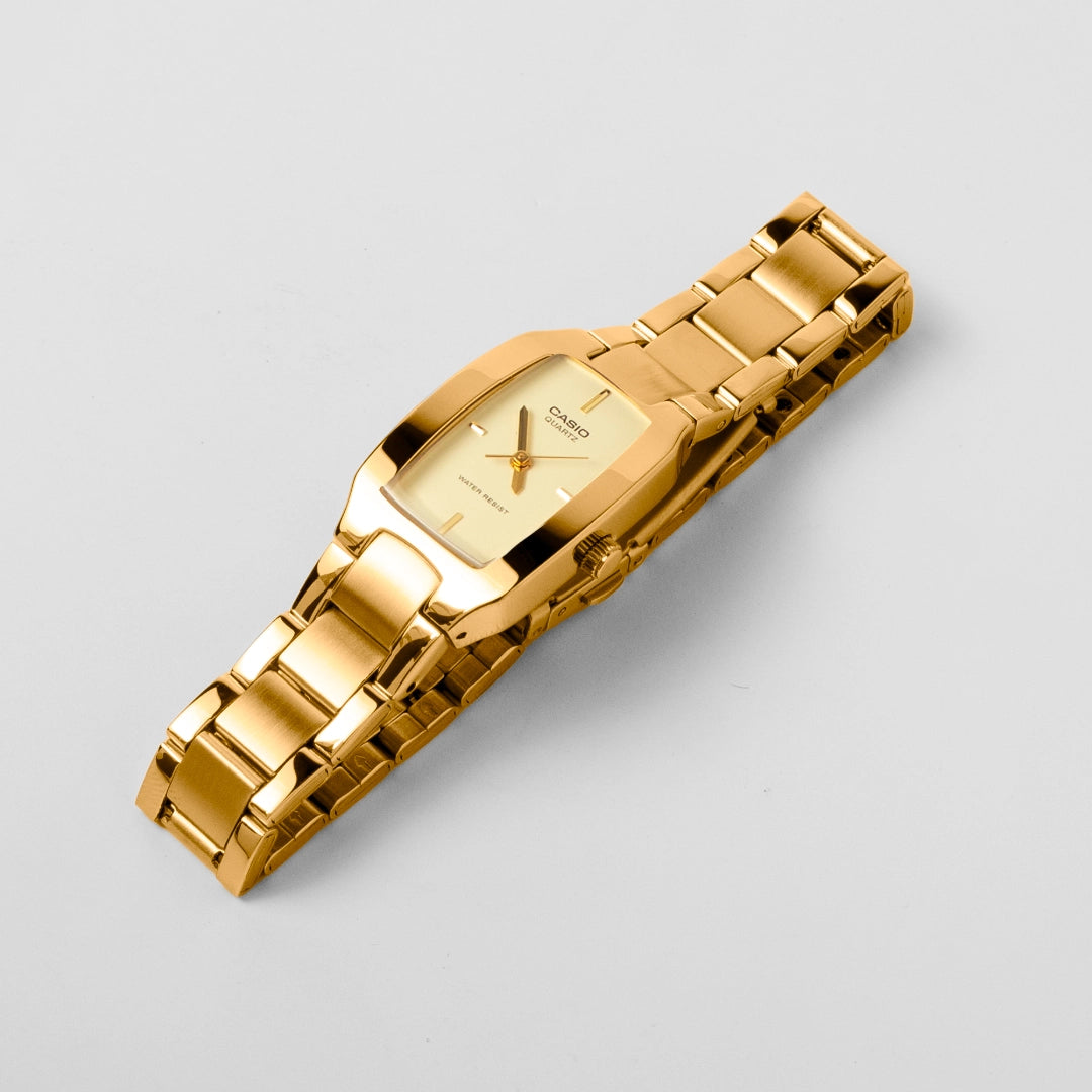 Casio Ladies Gold Stainless Steel Watch LTP-1165N-9CRDF – Elegant Enticer Series