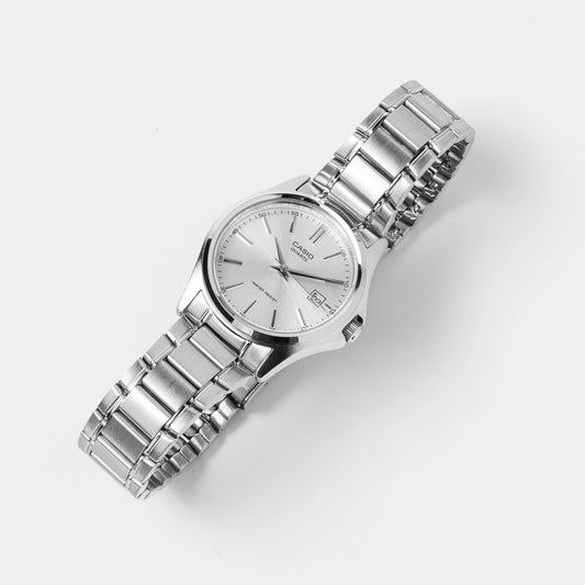 Casio Men’s Stainless Steel Silver Dial Watch MTP-1183A-7ADF – Classic Everyday Elegance
