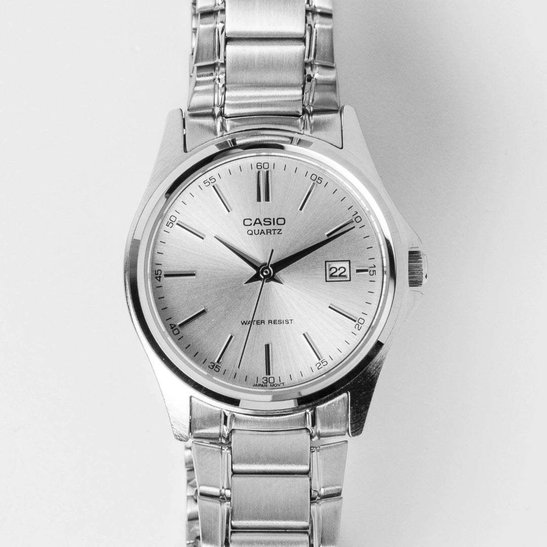 Casio Men’s Stainless Steel Silver Dial Watch MTP-1183A-7ADF – Classic Everyday Elegance