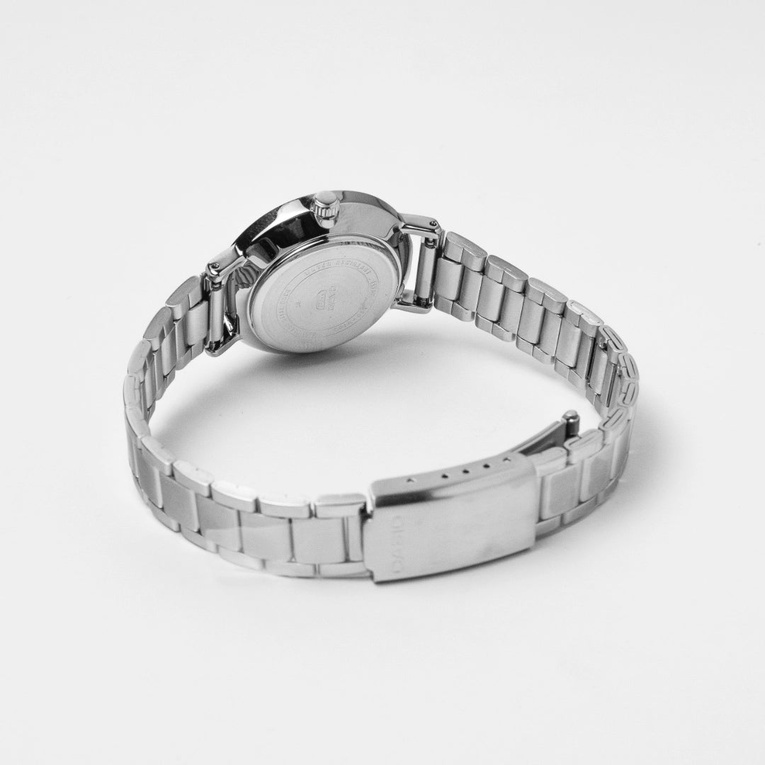 Casio Ladies Stainless Steel Blue Dial Watch LTP-VT02D-2A – Elegant Minimalist Style