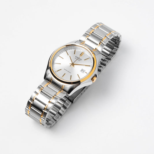Casio Men’s Two-Tone Stainless Steel Watch MTP-1183G-7A – Classic Business Style