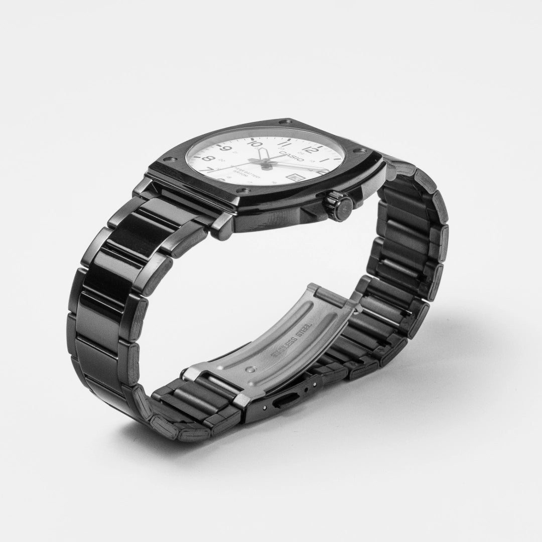Casio Men’s Black Ion-Plated Watch MTP-E715D-7A – 10-Year Battery Life