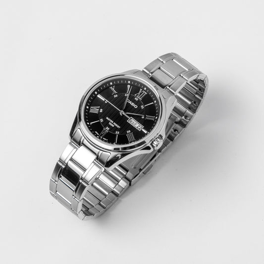 Casio Men’s Stainless Steel Watch MTP-1384D-1A – Classic Everyday Elegance
